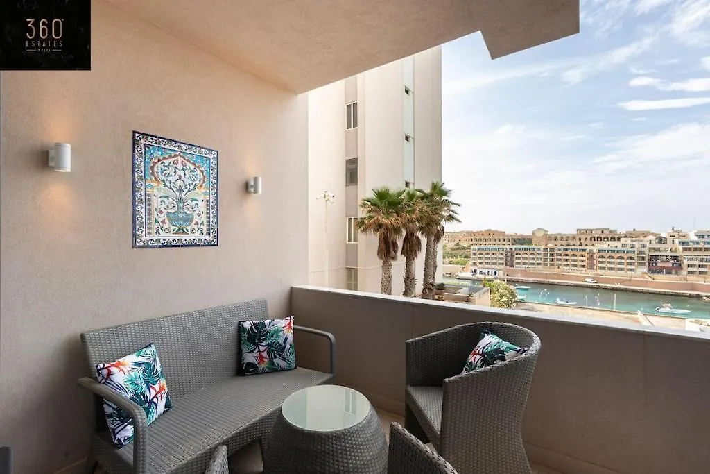 One Of A Kind, Seafront Property In St Georges Bay By 360 Estates Saint Julian's Apartment